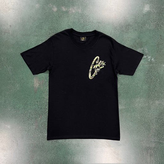 CORTEIZ Camo Gunslinger T-Shirt - Black/White