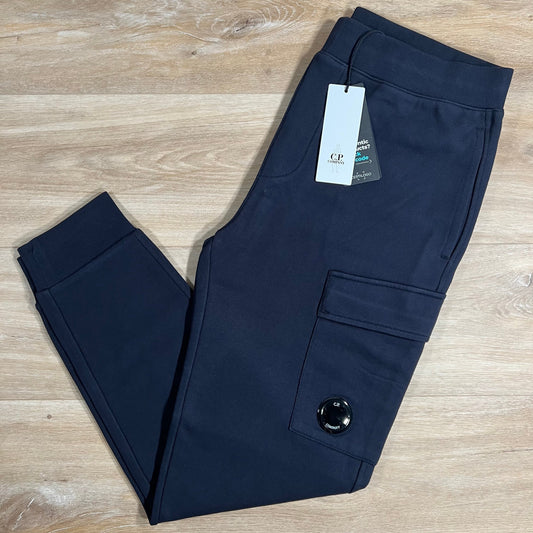 CP Company Diagonal Raised Lens Sweatpants in Navy Castmark