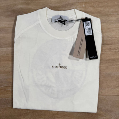 Stone Island Institutional One Print T-Shirt in Ivory Castmark