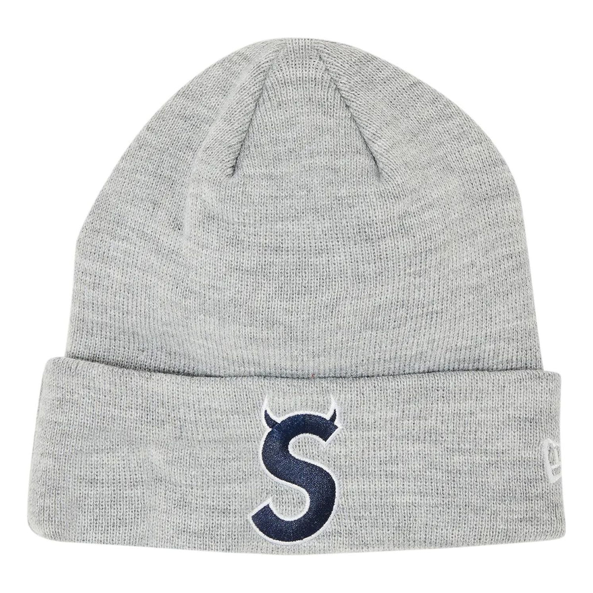 Supreme x New Era S Logo Beanie 'Heather Grey' FW22BN11-HEATHER-GREY