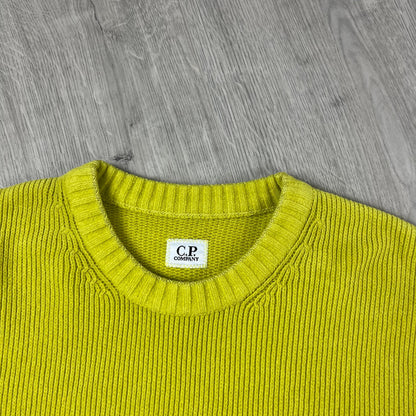 CP Company Chenille Sweatshirt - Green Sheen Castmark