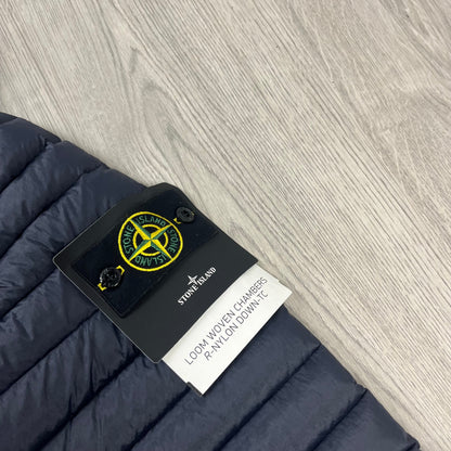 Stone Island Woven Down Jacket - Navy Castmark