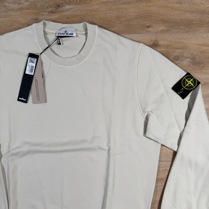 Stone Island Organic Cotton Fleece Sweatshirt in Sand Castmark