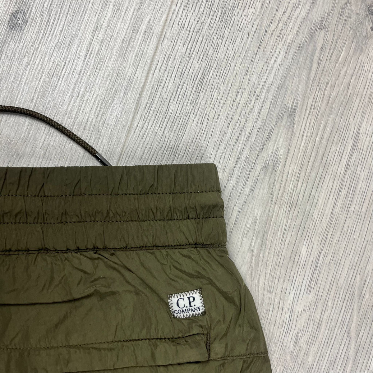 CP Company Chrome Cargo Trousers - Ivy Green Castmark