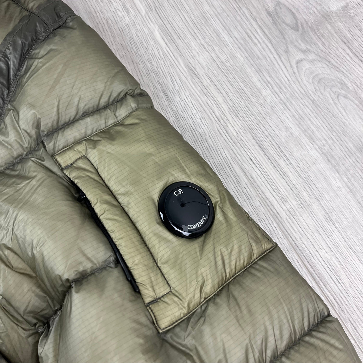 CP Company DD Shell Down Jacket - Fallen Rock Castmark