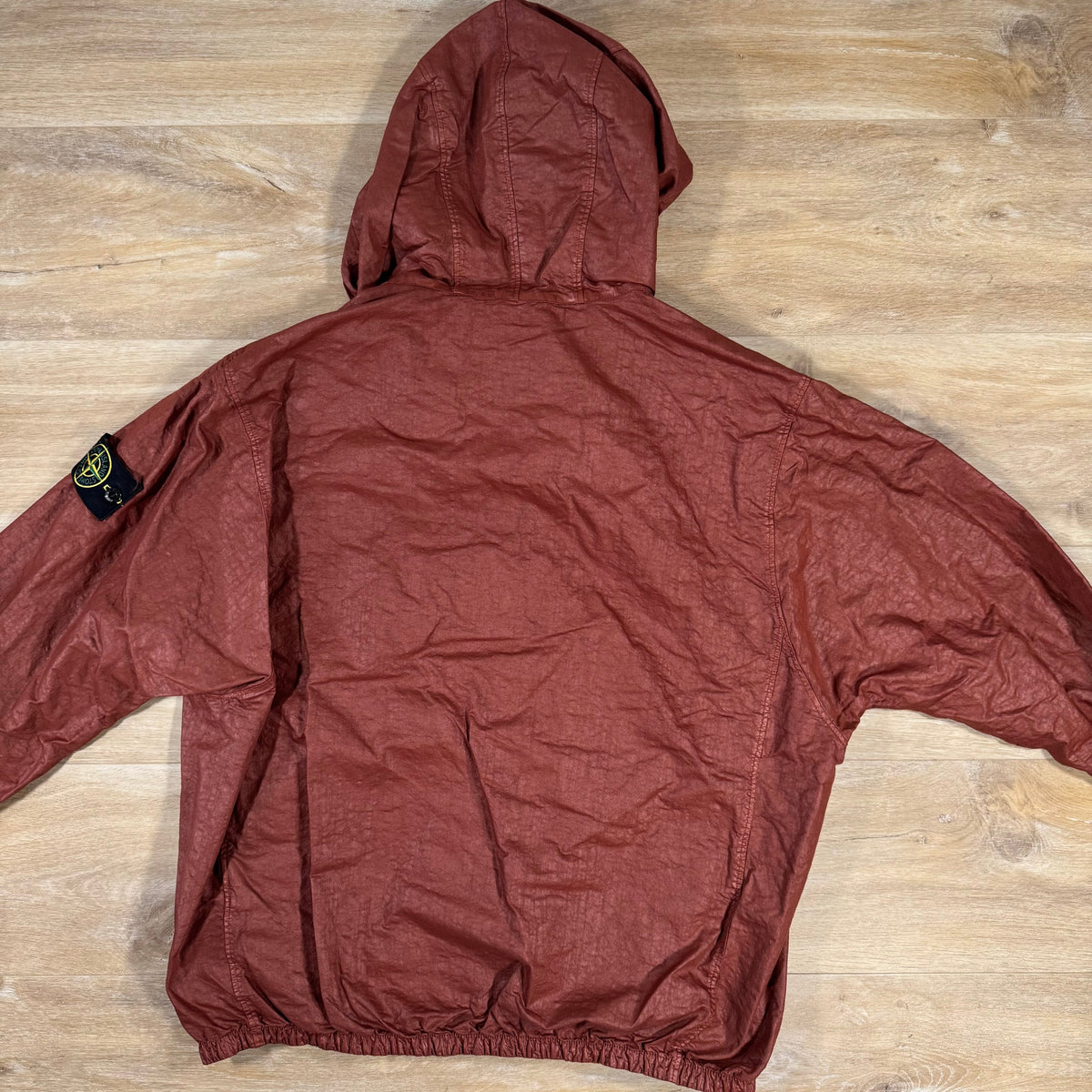 Stone Island Organic Look Nylon Panama-TC Anorak Jacket in Copper Castmark