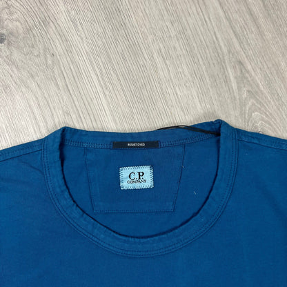 CP Company Printed T-Shirt  - Ink Blue Castmark