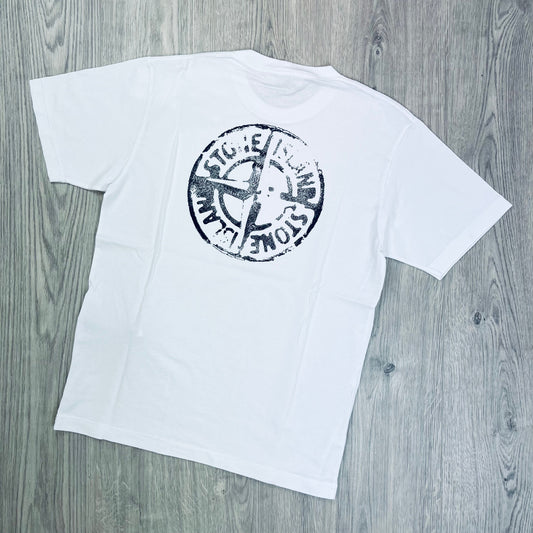 Stone Island Printed T-Shirt - White Castmark