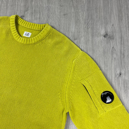 CP Company Chenille Sweatshirt - Green Sheen Castmark