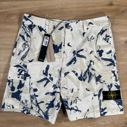 Stone Island Scan Camo On Stretch Ripstop-OVD Bermuda Shorts in Desert Castmark