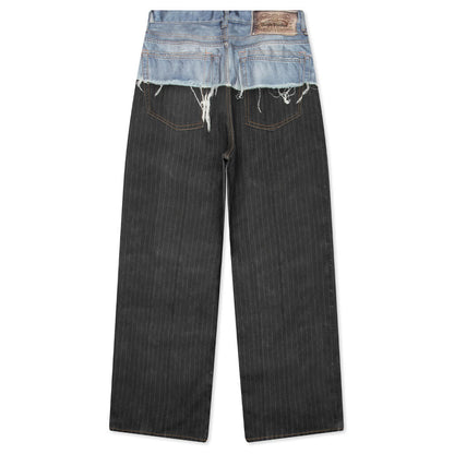 1981 Trompe L'oeil Jeans - Blue/Black