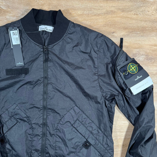 Stone Island Membrana 3L TC Bomber Jacket in Black Castmark