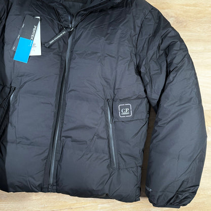 CP Company Metropolis Pertex Down Jacket in Black Castmark