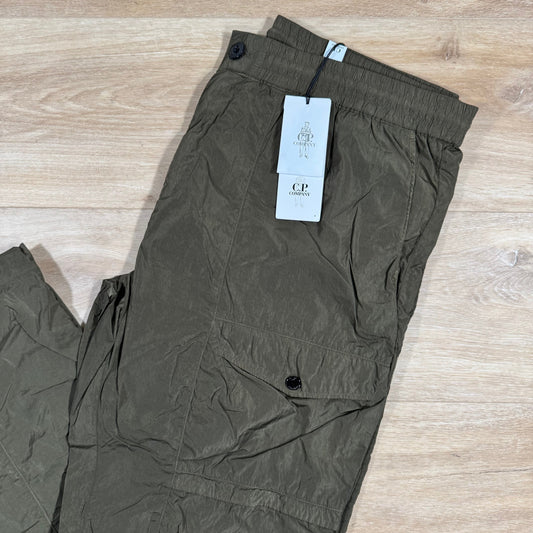 CP Company Chrome-R Cargo Lens Pants in Ivy Green Castmark