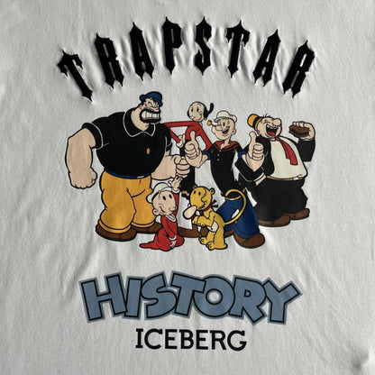 Trapstar Iceberg Popeye Printed T-Shirt - Black/White