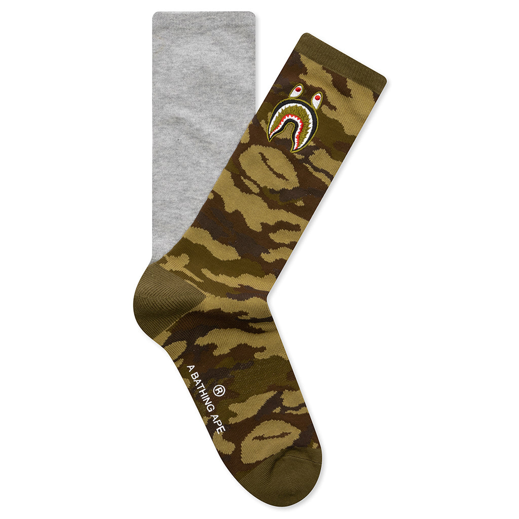 1st Shark Socks - Gray