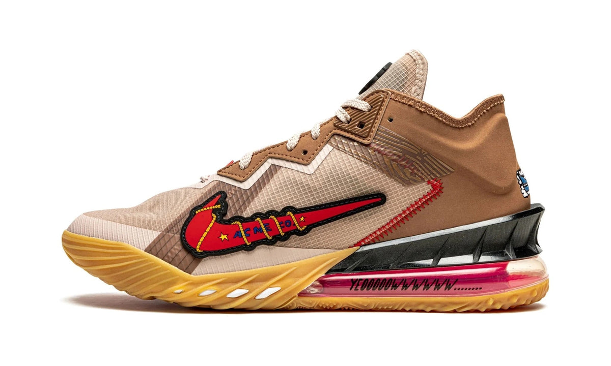 NIKE LEBRON 18 CAYOTE VS ROADRUNNER SPACE JAM