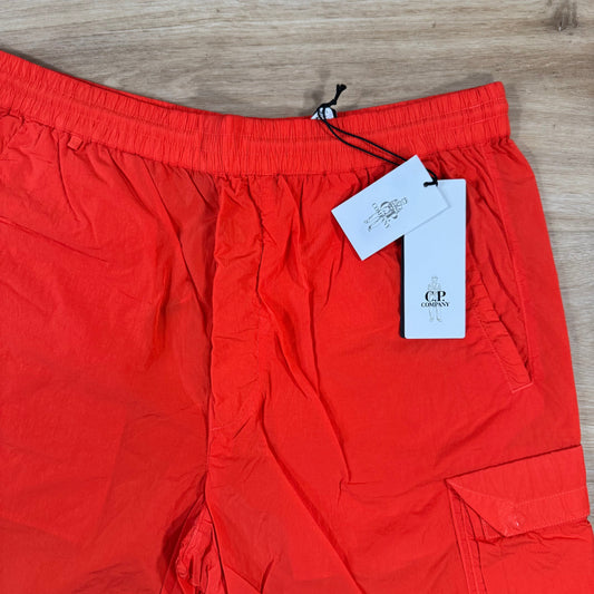 CP Company Chrome-R Cargo Shorts in Poinciana - Orange Castmark