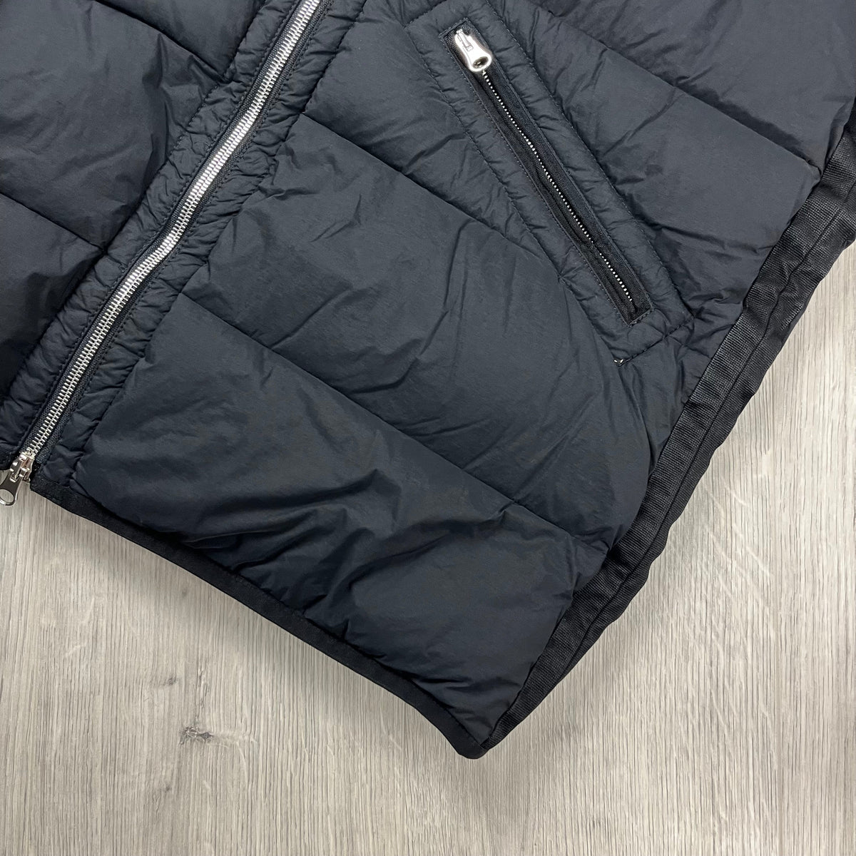 Stone Island Nylon Down Jacket - Black Castmark
