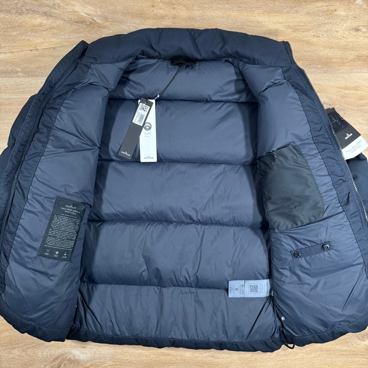 Stone Island Down-TC Ghost Jacket in Navy Castmark