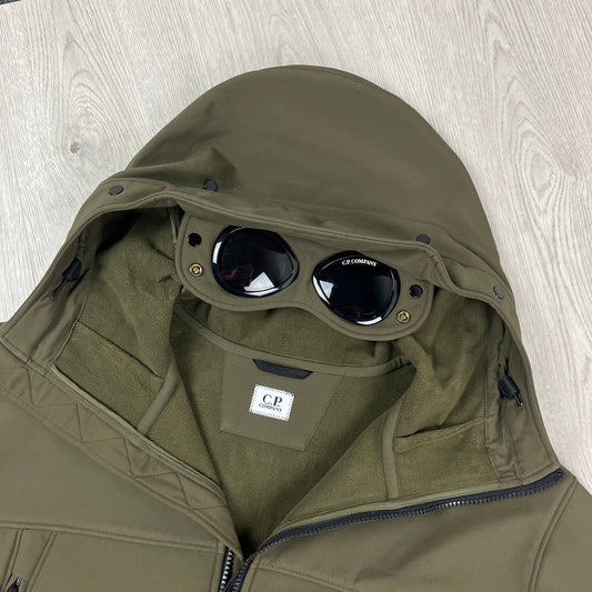 CP Company Shell Goggle Jacket - Ivy Green Castmark