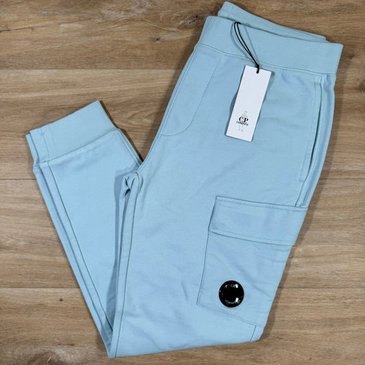 CP Company Diagonal Raised Sweatpants in Starlight Blue Castmark