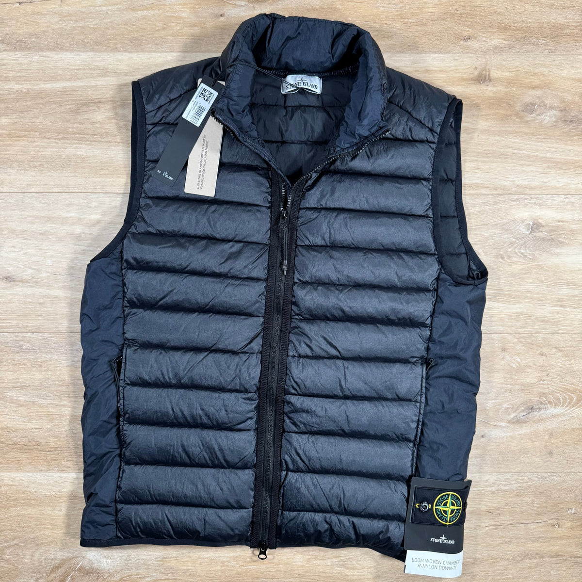 Stone Island Nylon Down-TC Vest in Navy Castmark