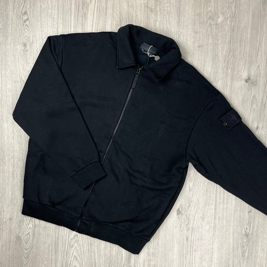 Stone Island Ghost Zip Fleece - Black Castmark