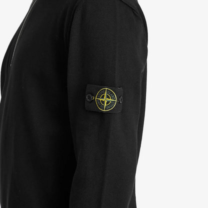 Stone Island Knit Half Zip Fleece - Black Castmark