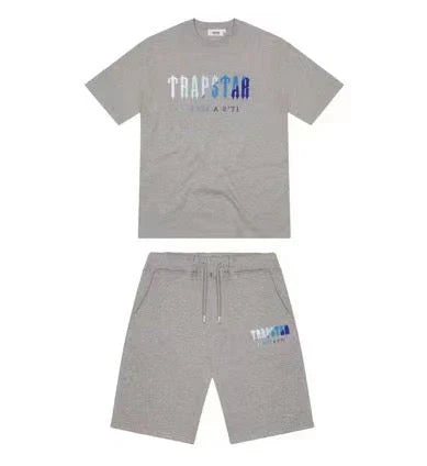 Trapstar Chenille Decoded 2.0 Short Set - Grey