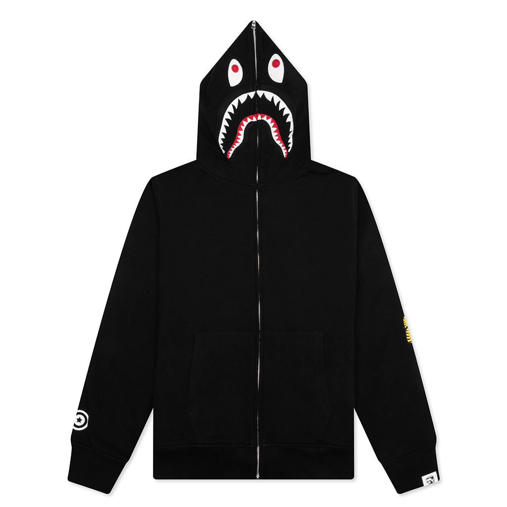 2nd Shark Full Zip Hoodie - Black