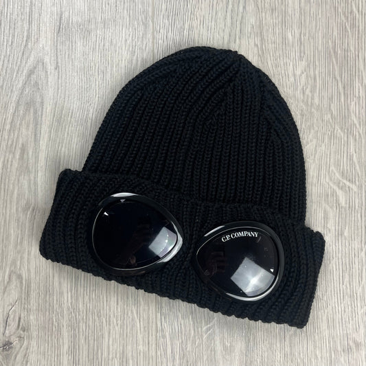 CP Company Goggle Beanie - Black Castmark
