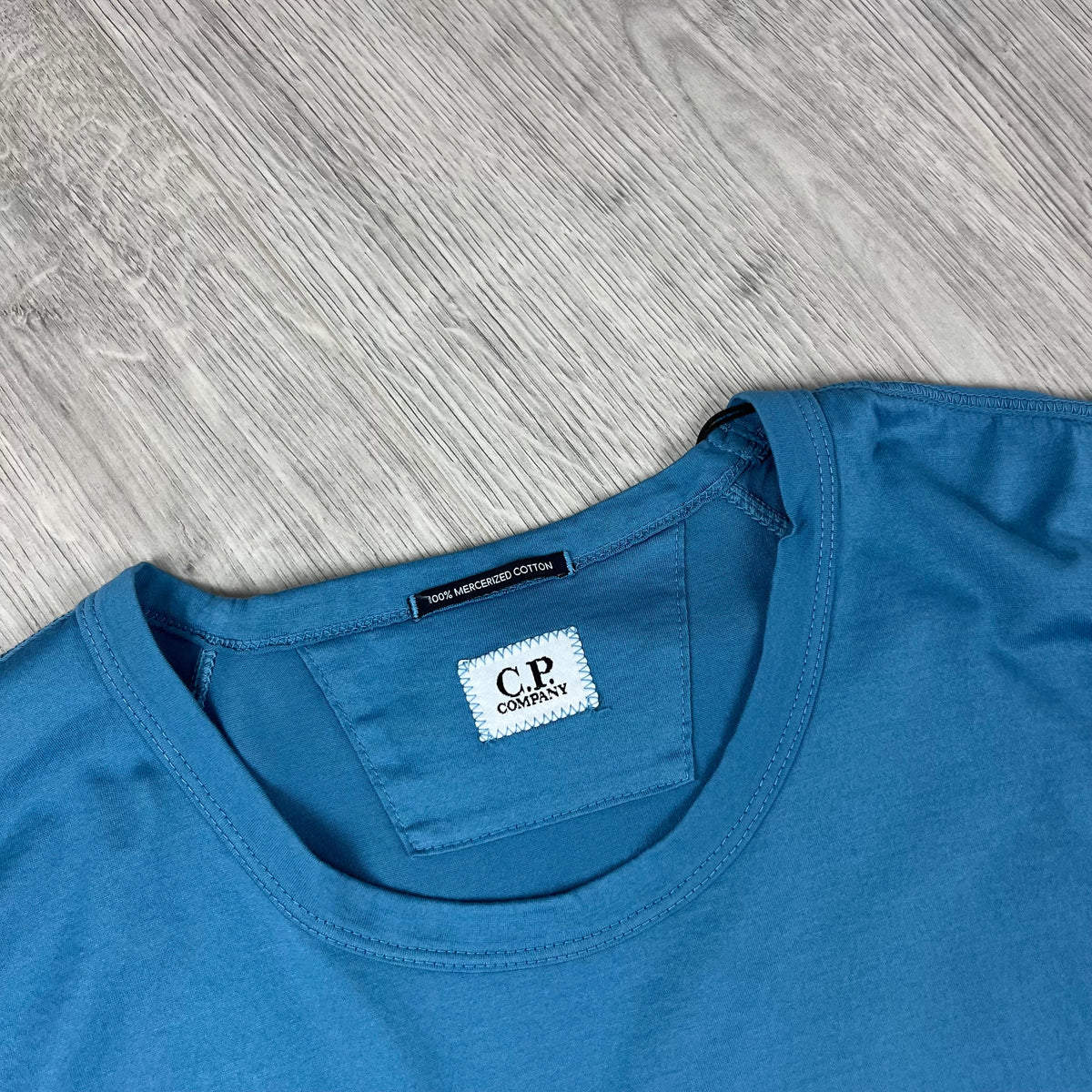 CP Company Patch T-Shirt - Aegean Blue Castmark