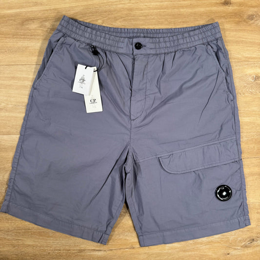 CP Company 50 Fili Stretch Cargo Shorts in Lavender Violet Castmark