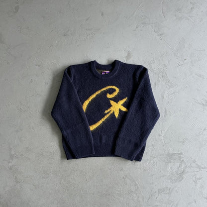 CORTEIZ C-Star More Hair Knit Sweater - Navy