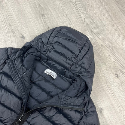 Stone Island Woven Down Jacket - Navy Castmark