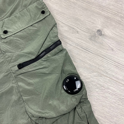 CP Company Chrome Cargo Trousers - Agave Green Castmark