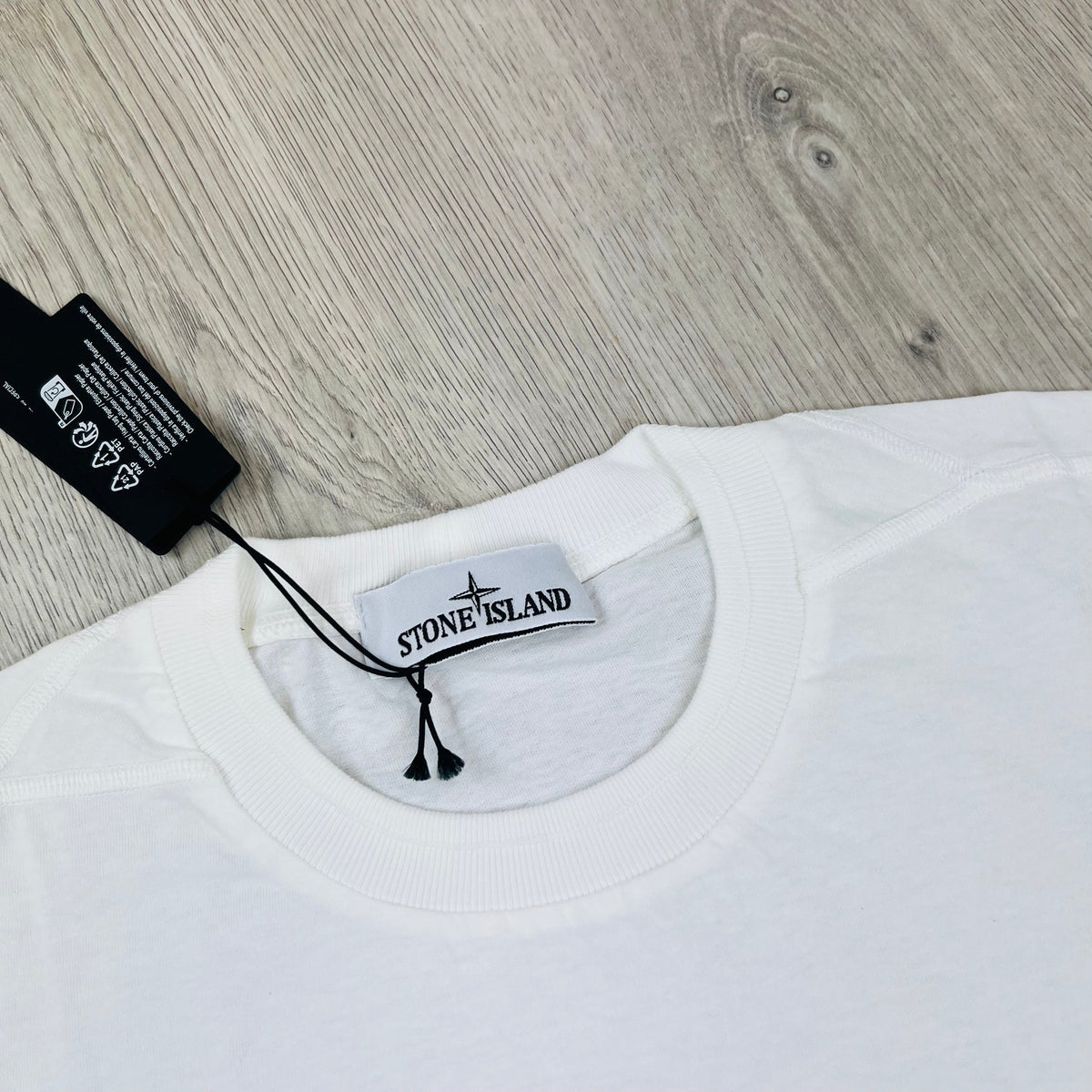 Stone Island Embroidered T-Shirt - White Castmark