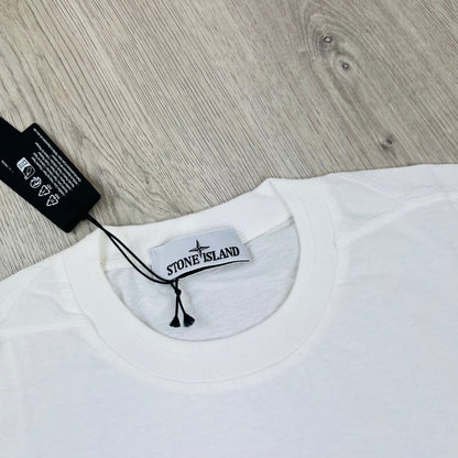Stone Island Embroidered T-Shirt - White Castmark