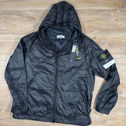 Stone Island Ripstop Light HT Nylon Jacket in Lead Grey Castmark