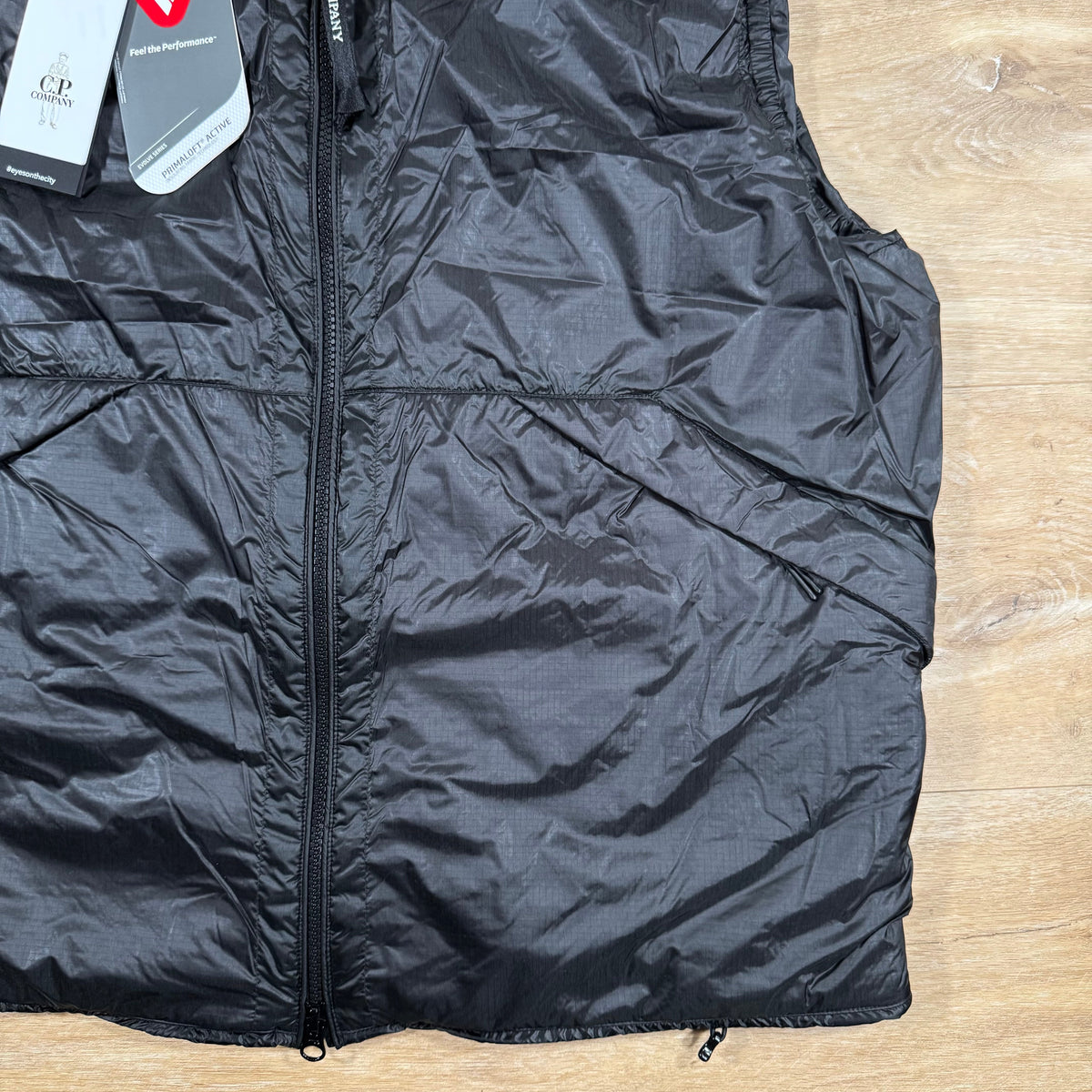 CP Company Nada Shell Goggle Vest in Black Castmark