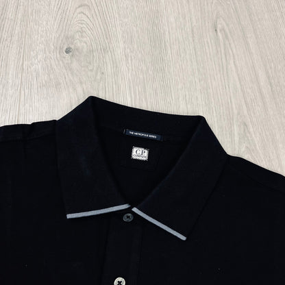 CP Company Metropolis Polo Shirt - Black Castmark