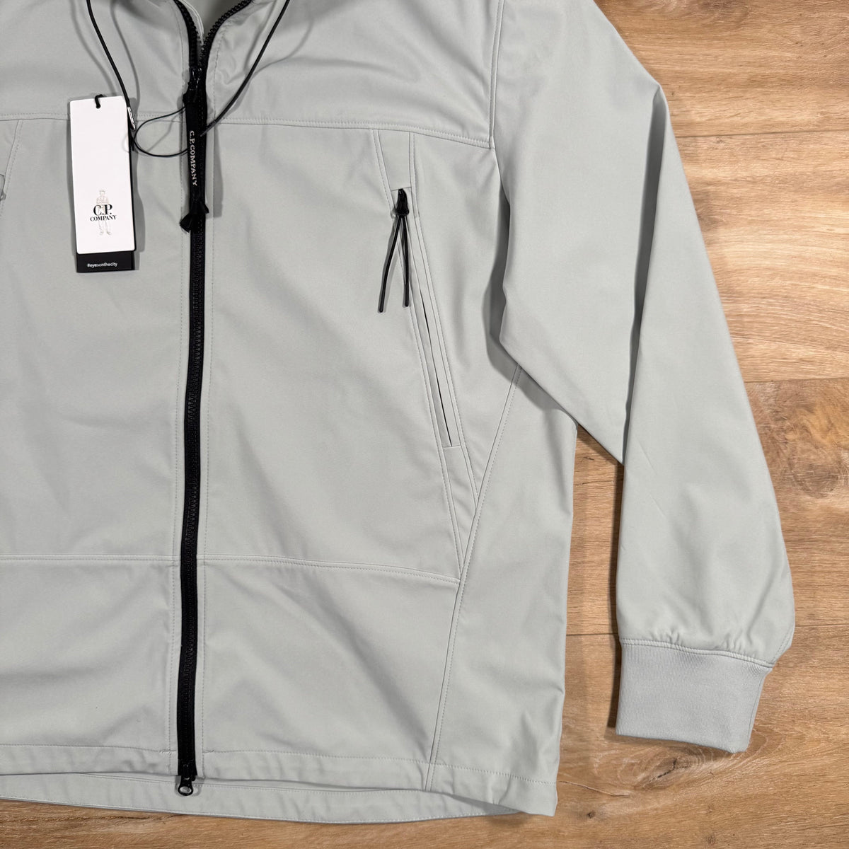 CP Company Shell-R Goggle Jacket in Blue Fox - Grey Castmark