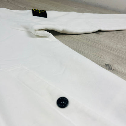 Stone Island Dyed Hoodie - White Castmark