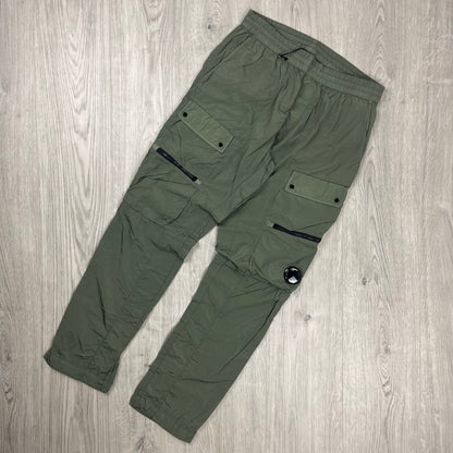 CP Company Chrome Cargo Trousers - Agave Green Castmark