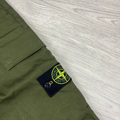 Stone Island Cargo Trousers - Olive Castmark