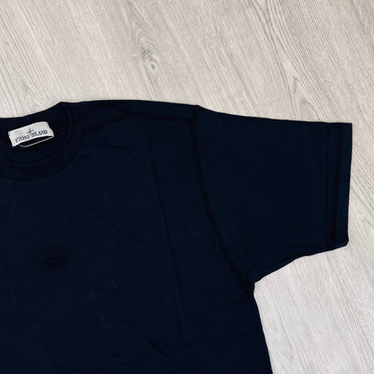 Stone Island Embroidered T-Shirt - Navy Castmark