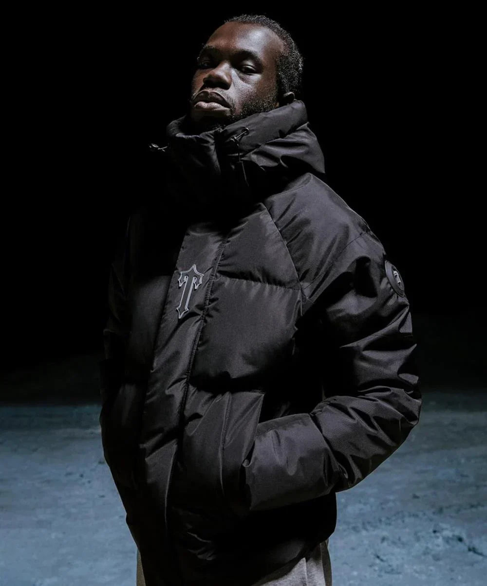 Trapstar Irongate Arch Puffer Jacket - Black/Black