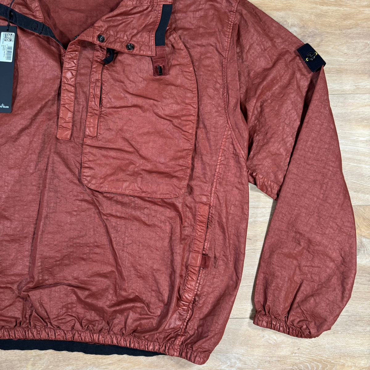 Stone Island Organic Look Nylon Panama-TC Anorak Jacket in Copper Castmark