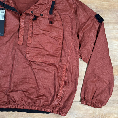 Stone Island Organic Look Nylon Panama-TC Anorak Jacket in Copper Castmark